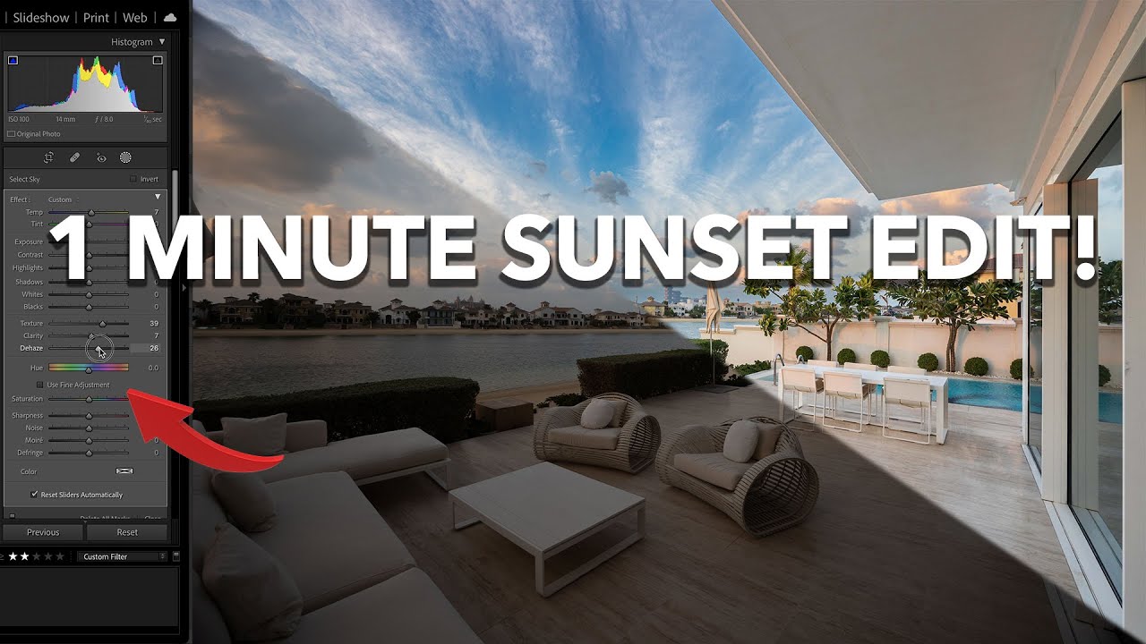 FAST SUNSET LIGHTROOM EDIT