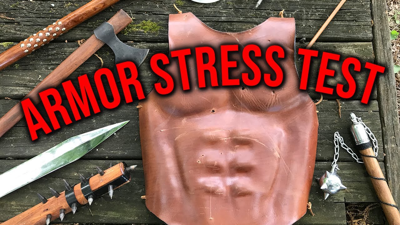 Roman Leather Muscle Breastplate Armor Stress Test