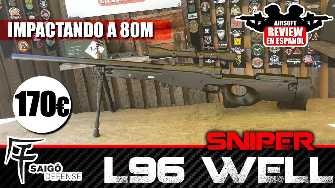 80 МЕТРОВ со снайперской винтовкой за 170 евро! L96 SAIGO WELL (ОБЗОР + ТЕСТОВЫЙ ВЫСТРЕЛ) | Обзор...