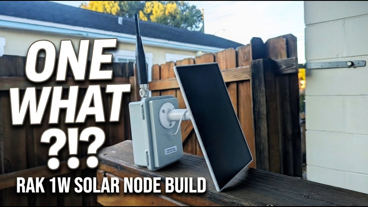 Build a 1W RAK 13302 Meshtastic Node with Solar Power ⚡
