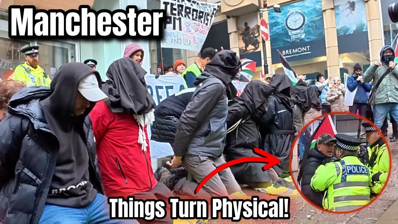 В Манчестере вспыхнул взрыв эмоций 🇵🇸 Жаркая акция протеста в Палестине и митинг в Иране чуть не ...