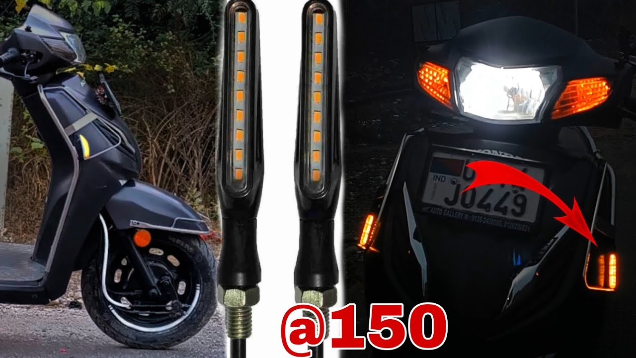 installing led indicators on activa 6g😍 || modified activa 🔥