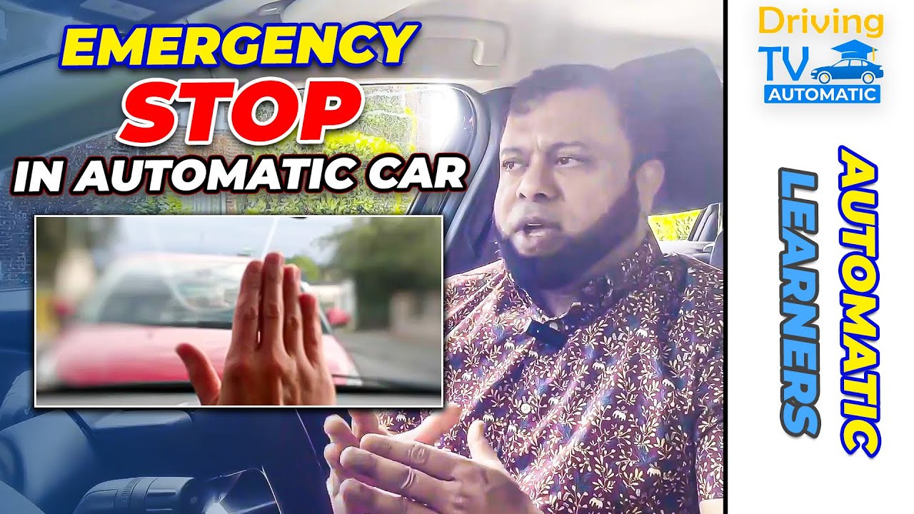 Emergency Stop In Automatic Car | Learn To Do The Emergency Stop In The Driving Test!