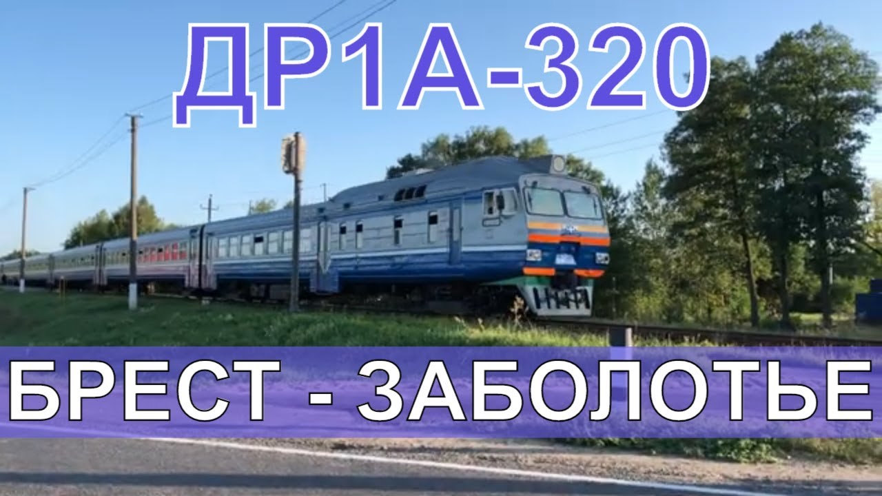 Динамика разгона! БЧ Дизель-поезд ДР1А-320 Брест - Заболотье
