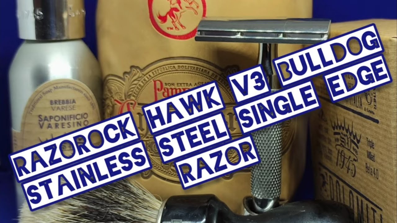 RazoRock Hawk V3 Bulldog Stainless Steel Single Edge Razor - Wet Shaving/ Παραδοσιακό Ξύρισμα