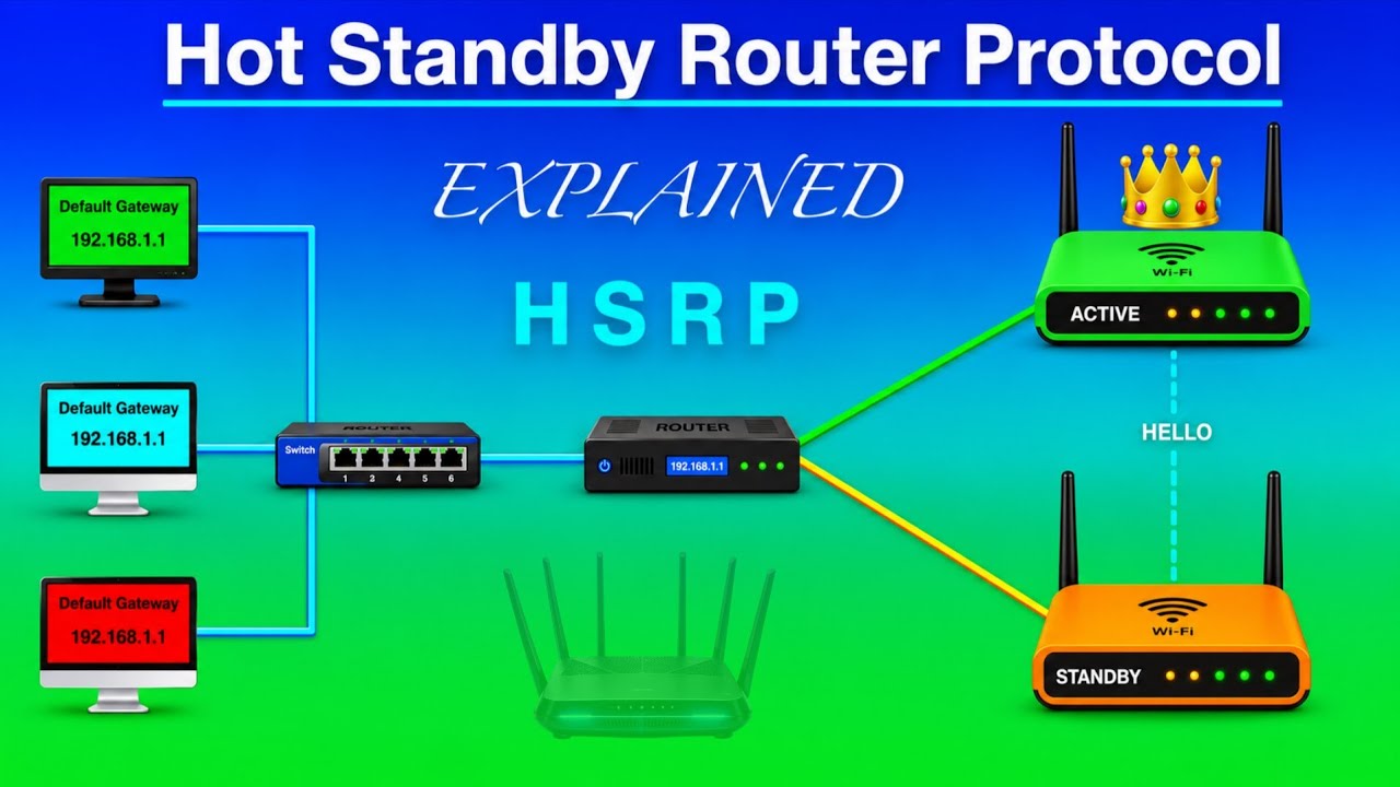 HSRP: просто о сложном | Протокол резервирования маршрутизатора | Маршрутизатор Cisco | CCNA