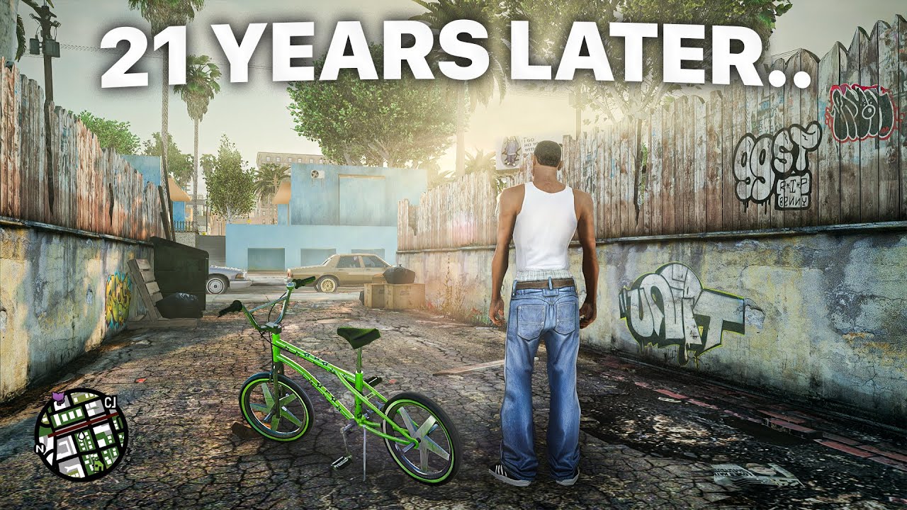 GTA San Andreas с более чем 80 модами на RTX 5090 (Эпизод 1 — Прохождение первого часа)
