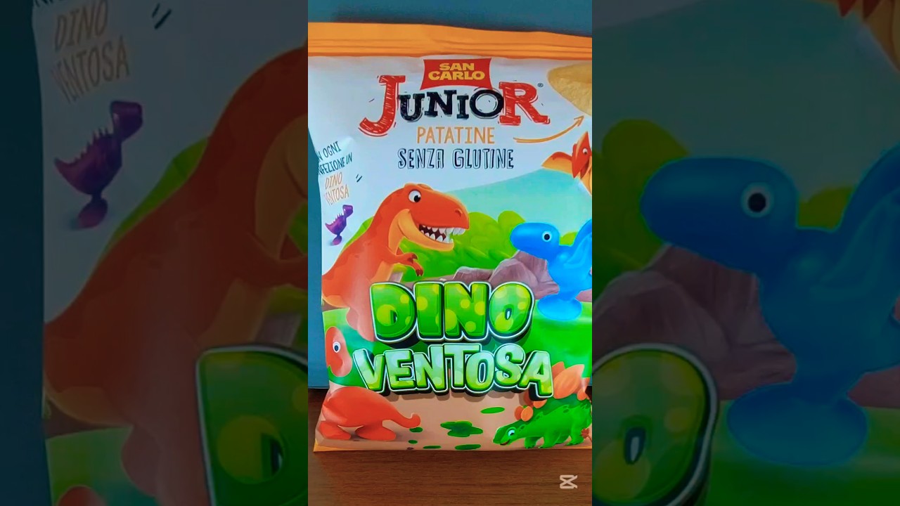 ,💥 Apro le patatine San Carlo Junior - Dino Ventosa 🦕 - 