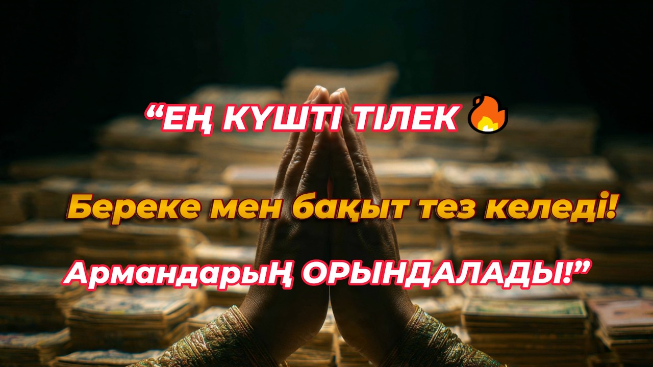 🔥 Құдіретті оқу! 1 рет тыңдаңыз — ризық пен байлық күтпеген жерден келеді