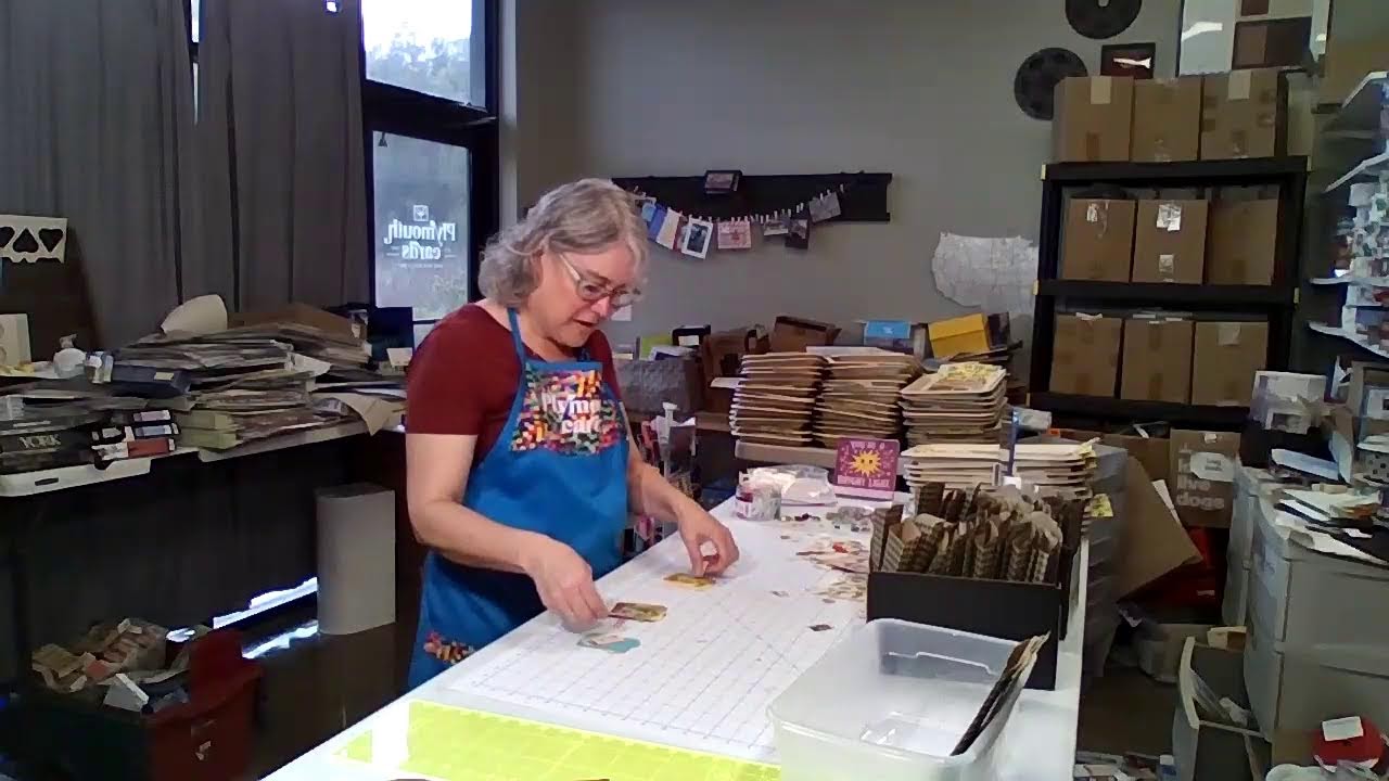 Building the March Junk Journal Box | Colorful Kitchen Cupboard, Stamps, Fabric & Plymouth Cards