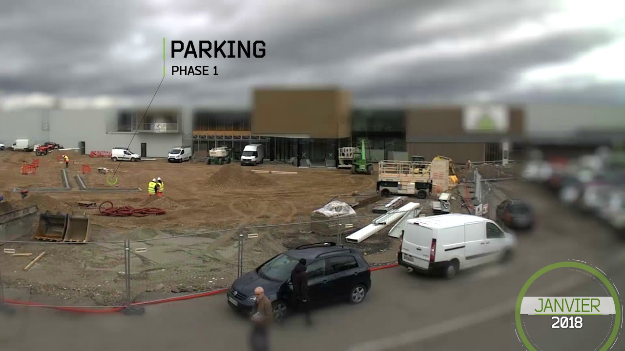 Timelapse LEROY MERLIN - Construction du nouveau magasin