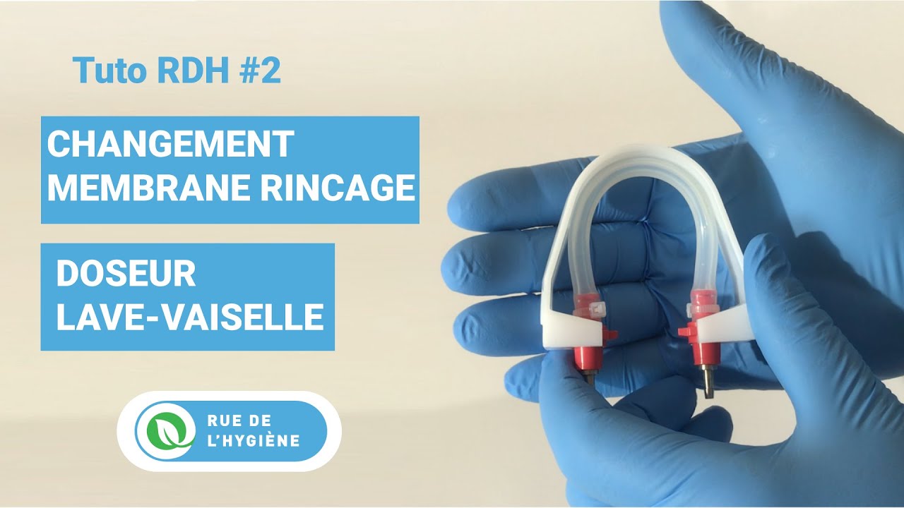 Comment changer une membrane de rinçage de doseur lave-vaisselle ?