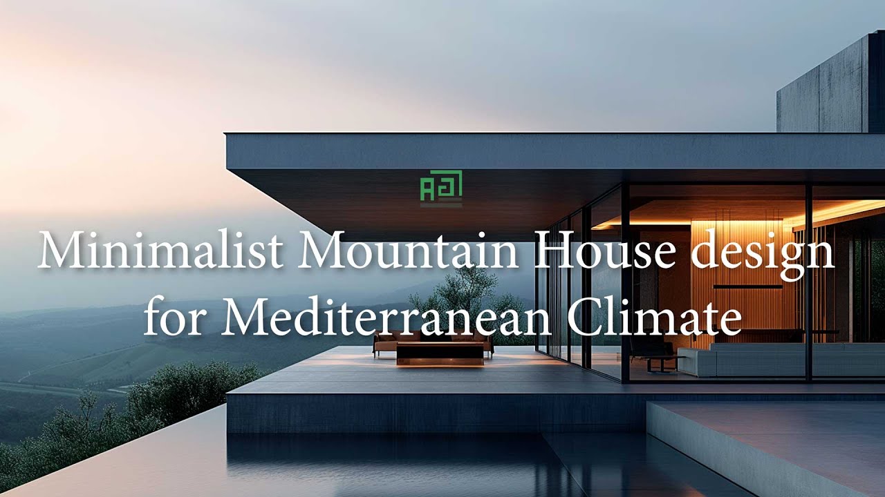Minimalist Mountain House design idea 2024- Mediterranean Climate/ House design Agt #modernhouse