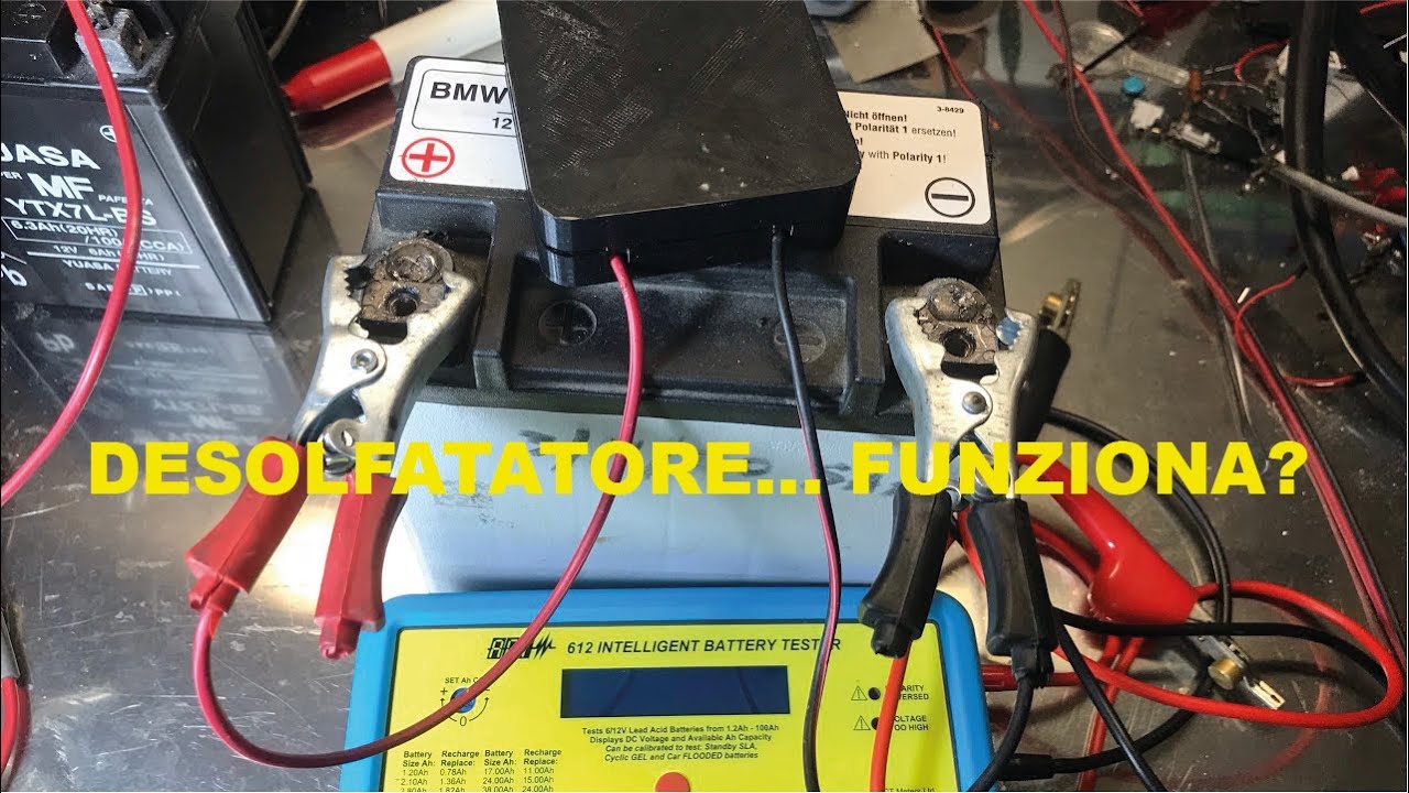 Ripristinare batterie solfatate con capacità ridotta - riciclare batterie auto e moto