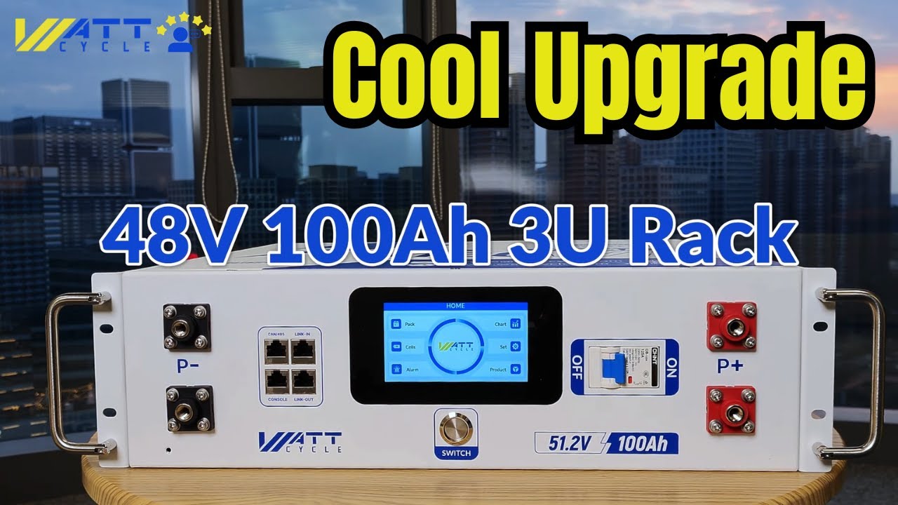 🔥Fajny upgrade? Zobacz, jak mocny jest akumulator WattCycle 48V100Ah Rack!👍🔋