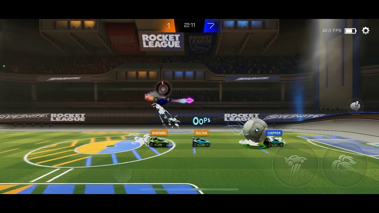 Gameplay video of rocket league sideswipe part 3