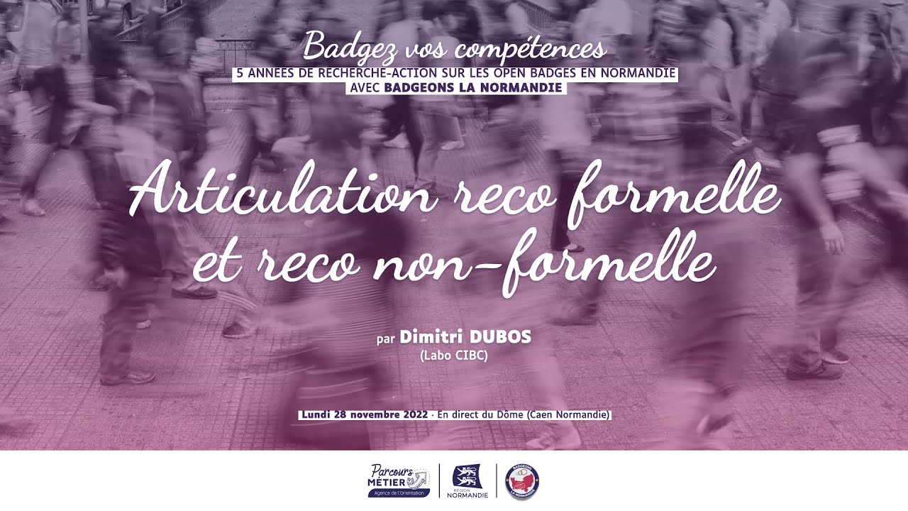 Badgez vos compétences : Articulation reco formelle et reco non-formelle
