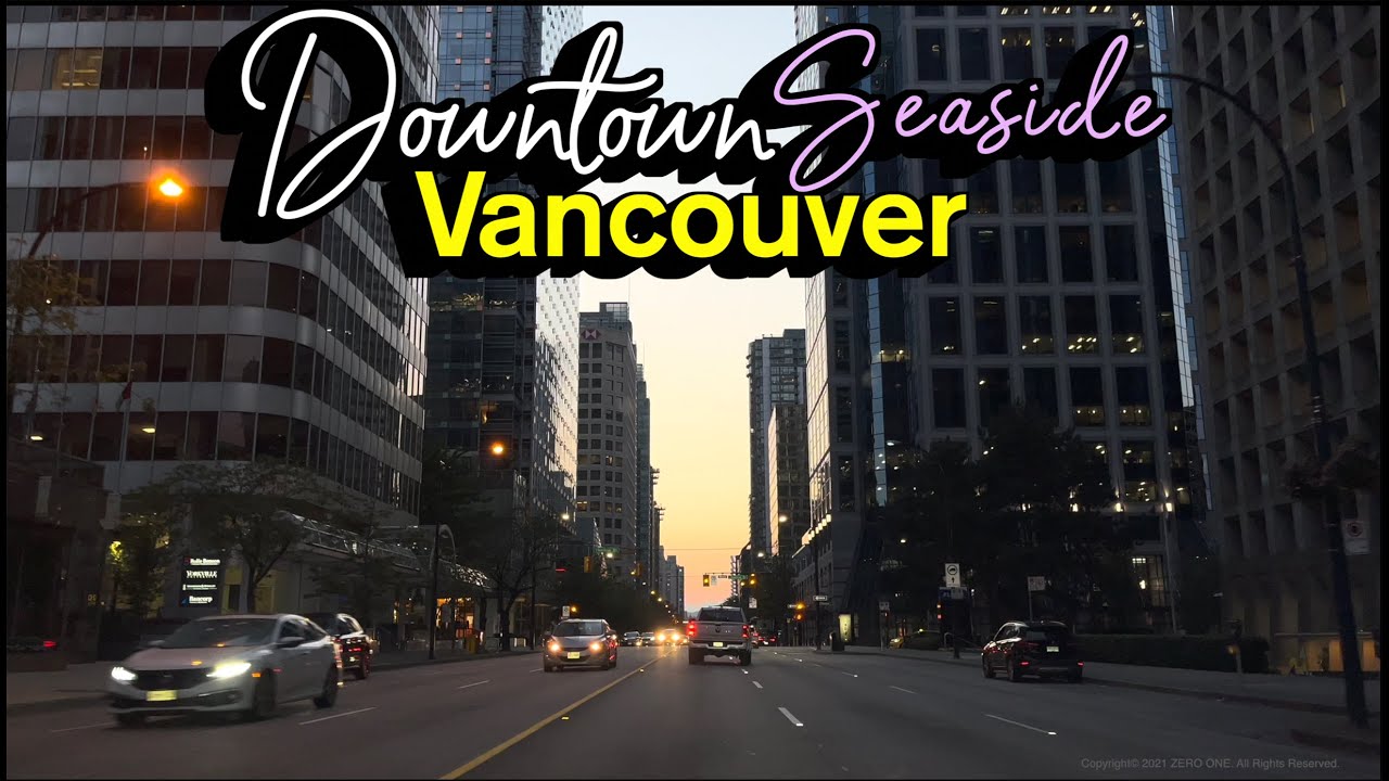 Vancouver Downtown Seaside Summer Walk 🇨🇦 BC, Canada, Virtual Walking Tour, Canada Travel, 4K HDR