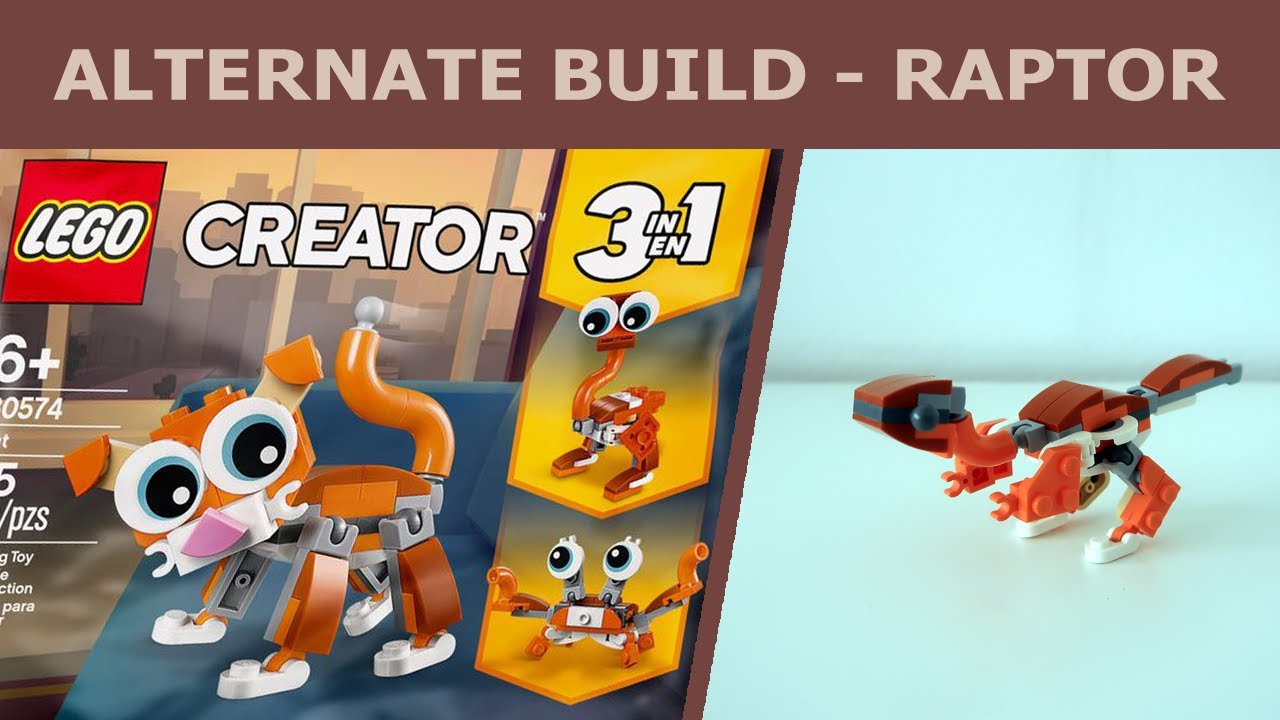 ALTERNATE BUILD || LEGO Creator 30574 - RAPTOR by pluTOMium