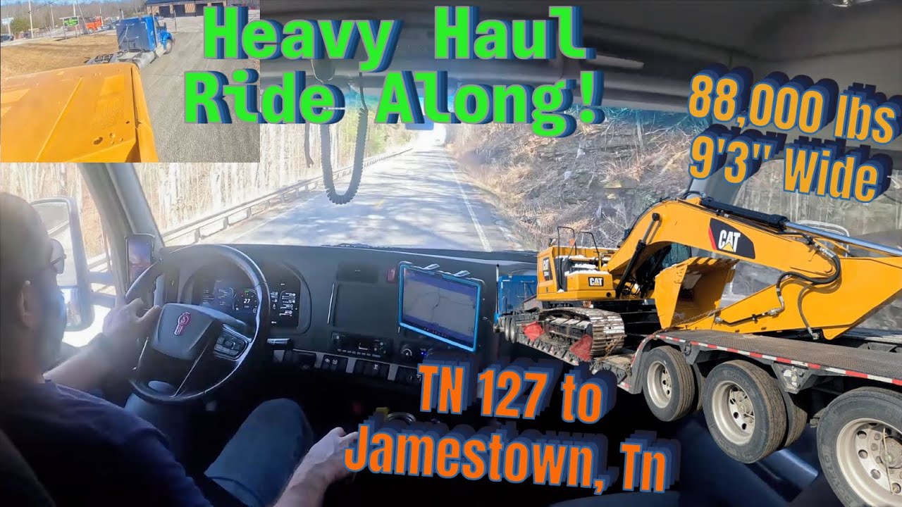 Heavy Haul Ride Along! Beautiful scenic ride in rural Tennessee. TN 127 from I-40 to Jamestown.