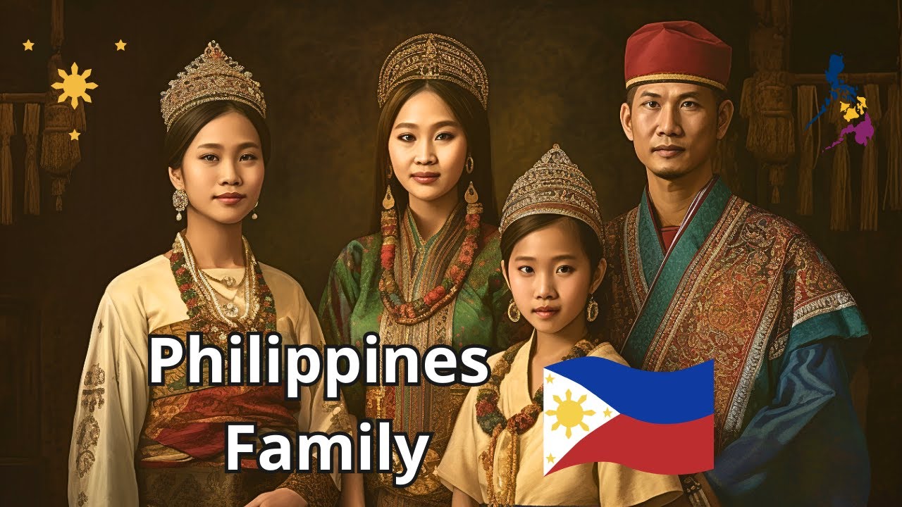 Tops Family Pictures with Traditional Outfits for each Country