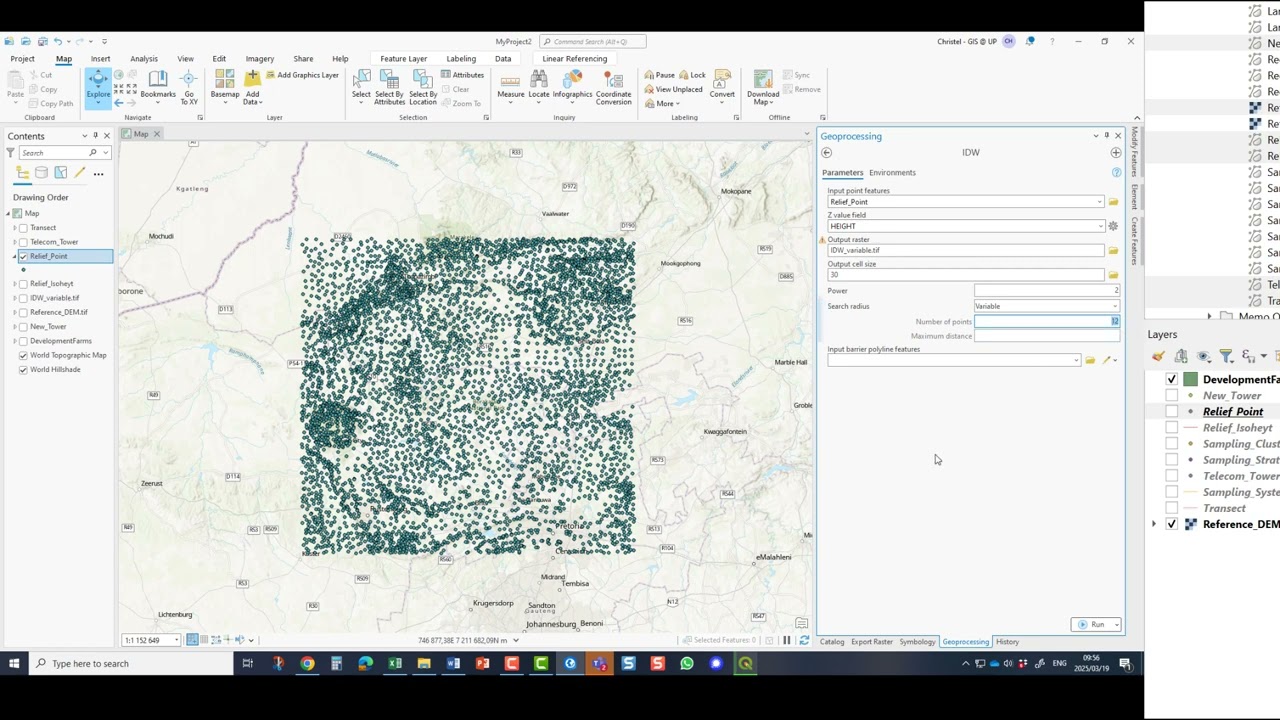ArcGIS Pro IDW interpolation