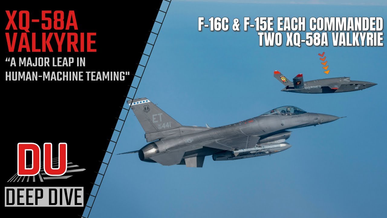 How the XQ-58A Valkyrie, controlled from a piloted fighter, can be a force multiplier ?