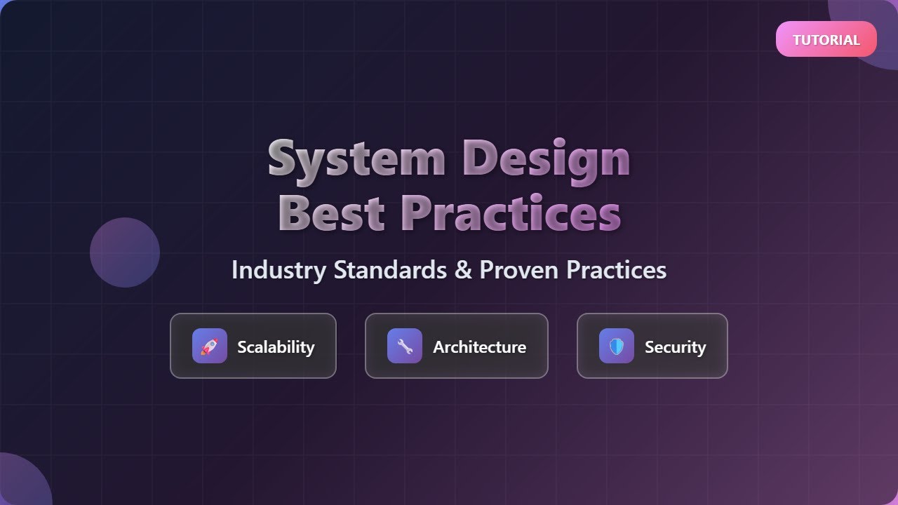 System Design Best Practices: Scalable & Reliable Architecture