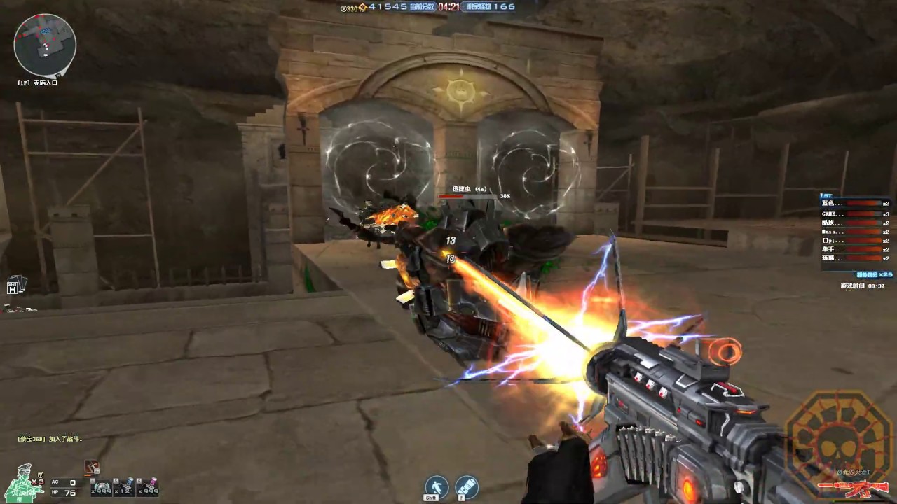 【CF】 Cross Fire China || M4A1-S UnderTech Lv1 on Boss War AI Mode/AI Boss Annihilate !