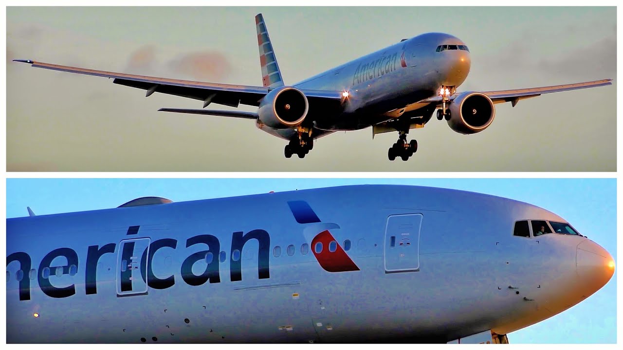 AMERICAN AIRLINES BOEING 777-323(ER) LANDS ON RUNWAY 24R AT LAX - NOVEMBER 2019 [4K 🎧 ATC INCLUDED]