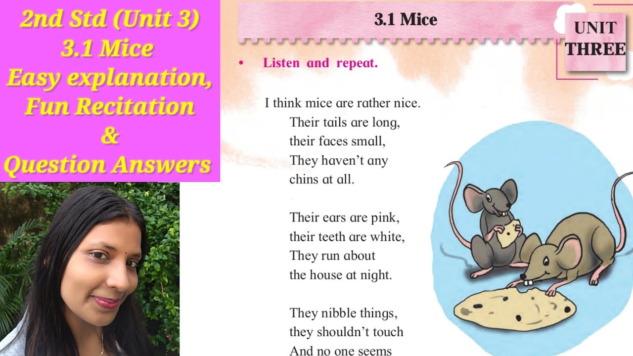 2nd Std.-(unit3) – 3.1 Mice (Demo Class) – Explanation – Fun Recitation – Question & Answers