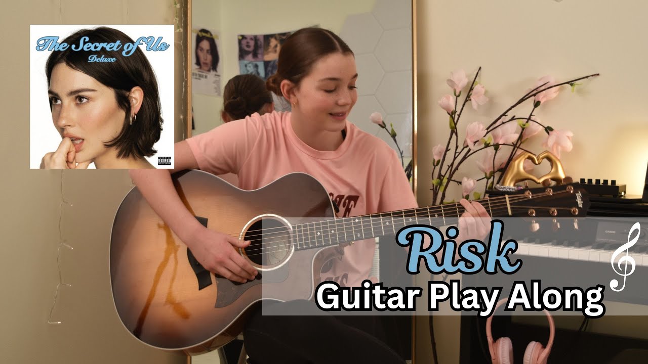 Risk 🩵 Gracie Abrams // Guitar Play Along 🎶 Claire’s Music Diary