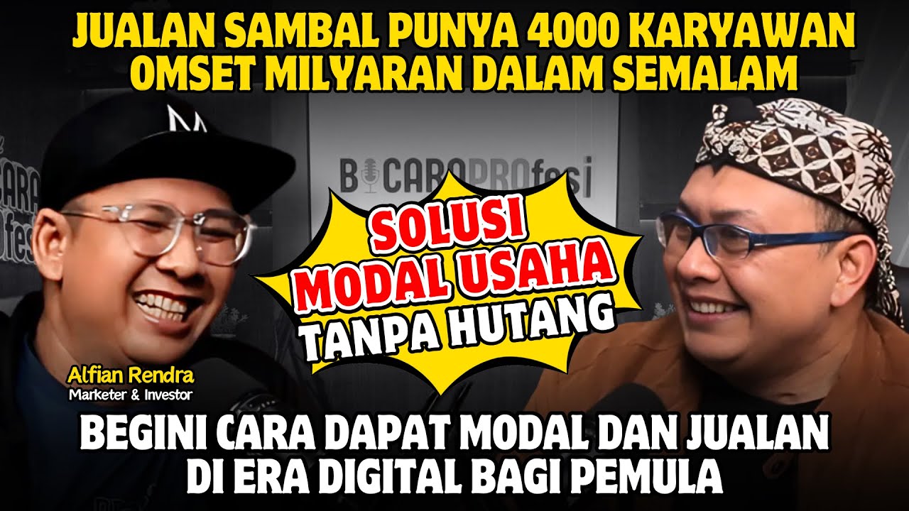 JUAL SAMBAL OMSET MILYARAN SEMALAM SAMPAI PUNYA KARYAWAN 4000 ORANG TANPA UTANG‼️