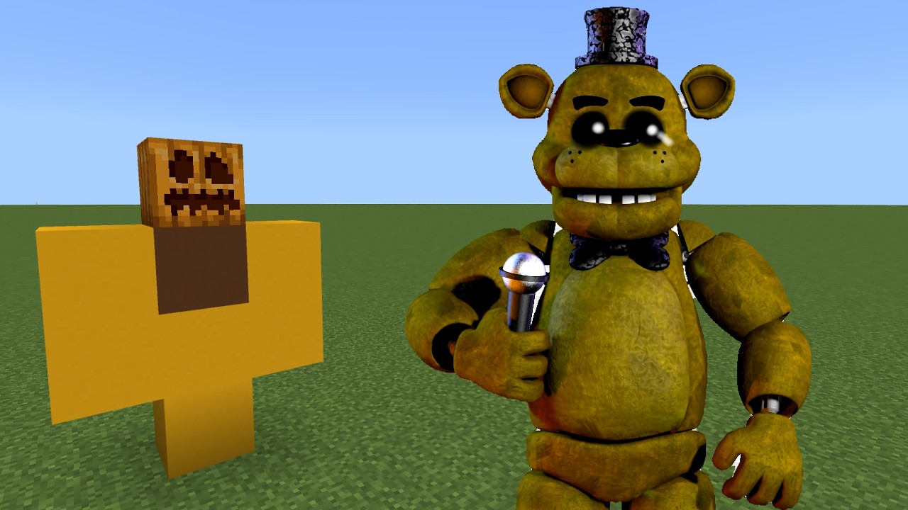 Golden Fredbear Addon in Minecraft PE