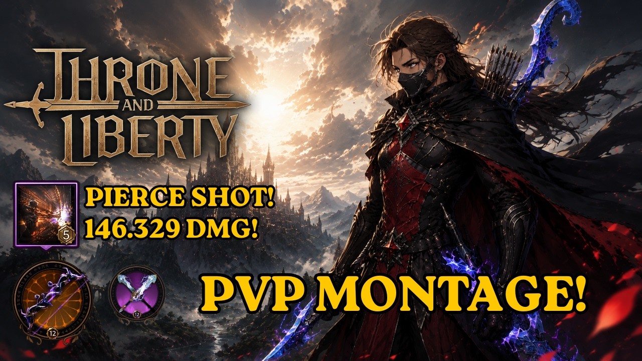 Throne and Liberty PVP Bow/Dagger PIERCE SHOT Montage!146K DMG!