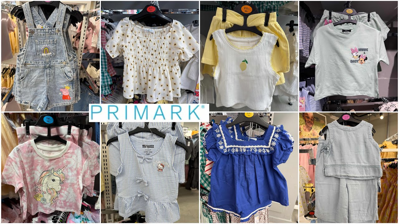 Primark kids girls clothes 1-8 years new collection / April 2025