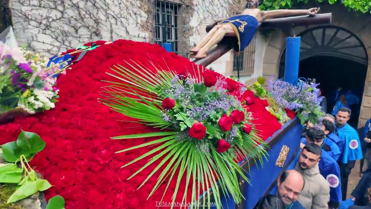 Ceremonia de la Expiración en Cáceres tras la suspensión de la Procesión del Viernes Santo