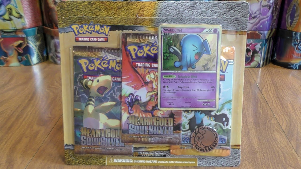 HeartGold SoulSilver 3-Pack Blister Opening Ft. Wobbuffet