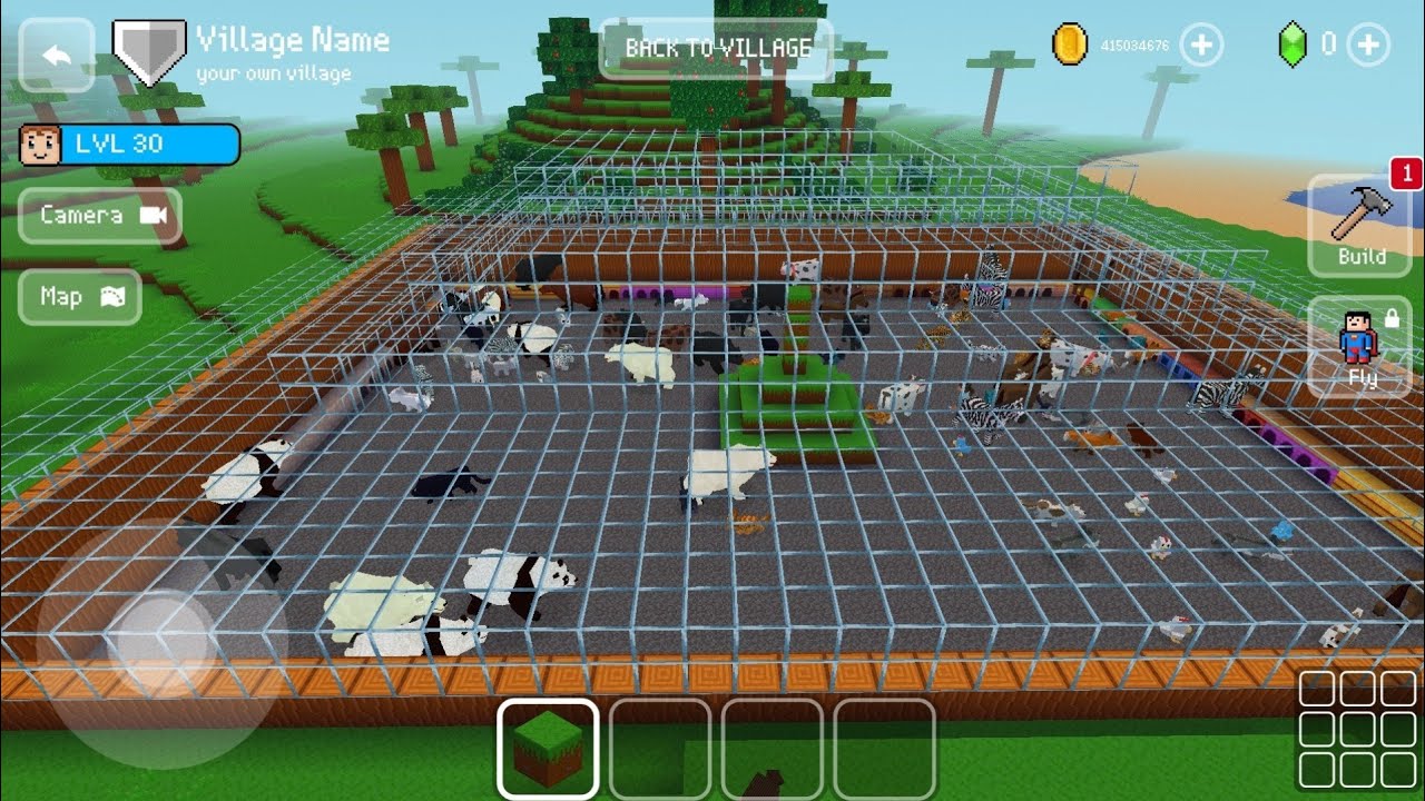 Glass House for Animals - Block Craft 3d: Building Simulator Games for Free