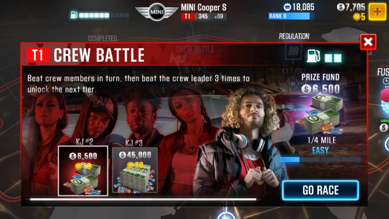 CSR Racing 2: All 5 Tier Crew Battles