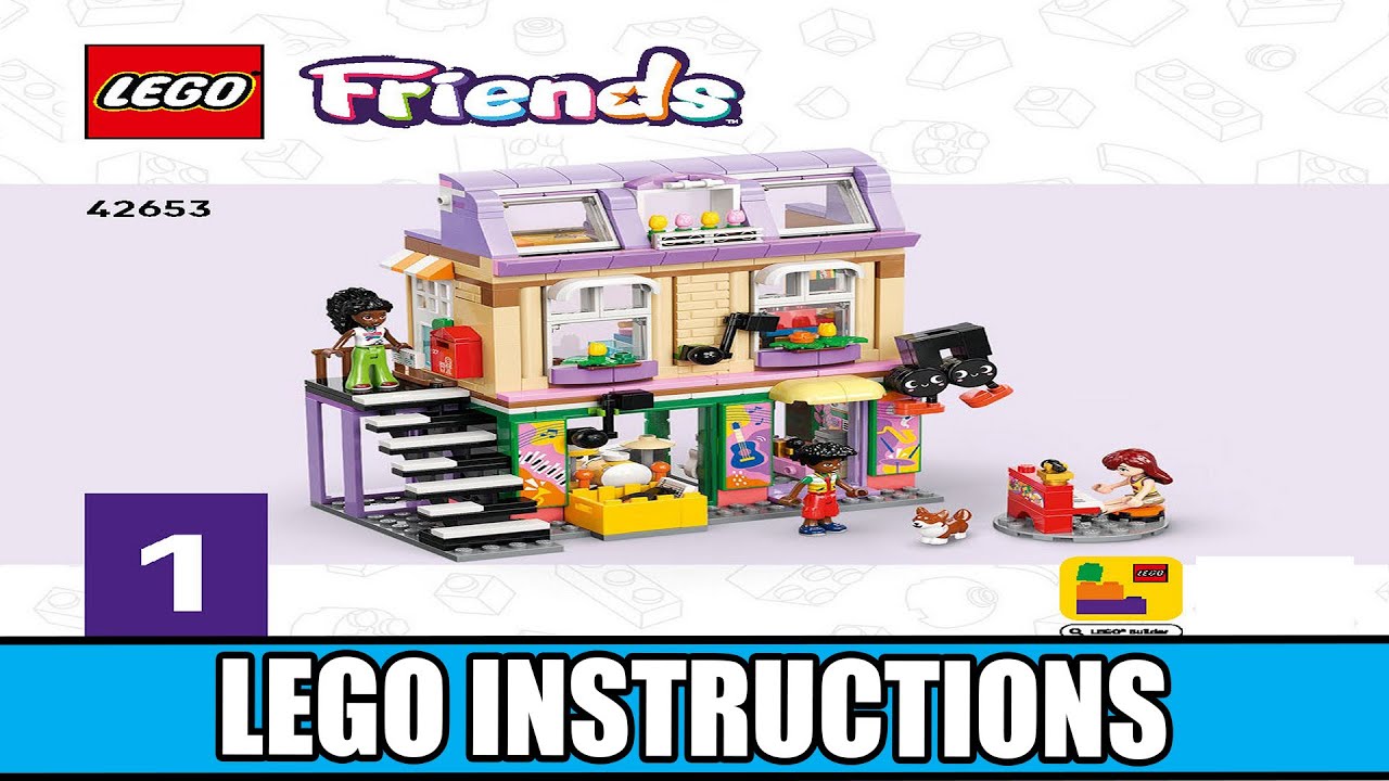 LEGO Instructions - Friends - 42653 - Music Shop & Apartment - Heartlake City (Book 1)