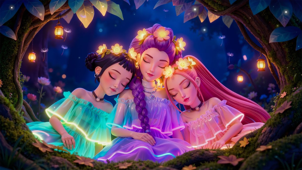 Sleep Better in 3 Min 💫 Insomnia Relief, Stress Healing & Melatonin Release with Rumi, Zoey & Mira