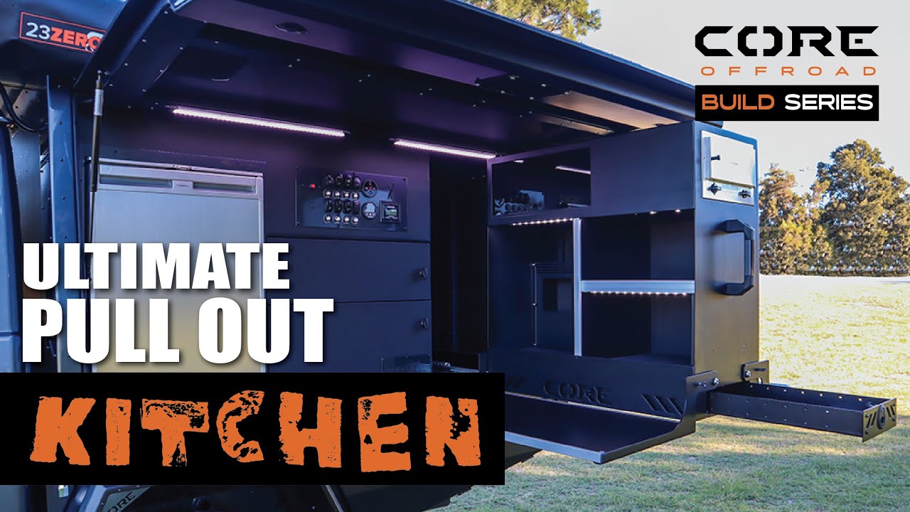 NEW ULTIMATE pull out kitchen in our Ford Ranger GTU Canopy - Core Offroad
