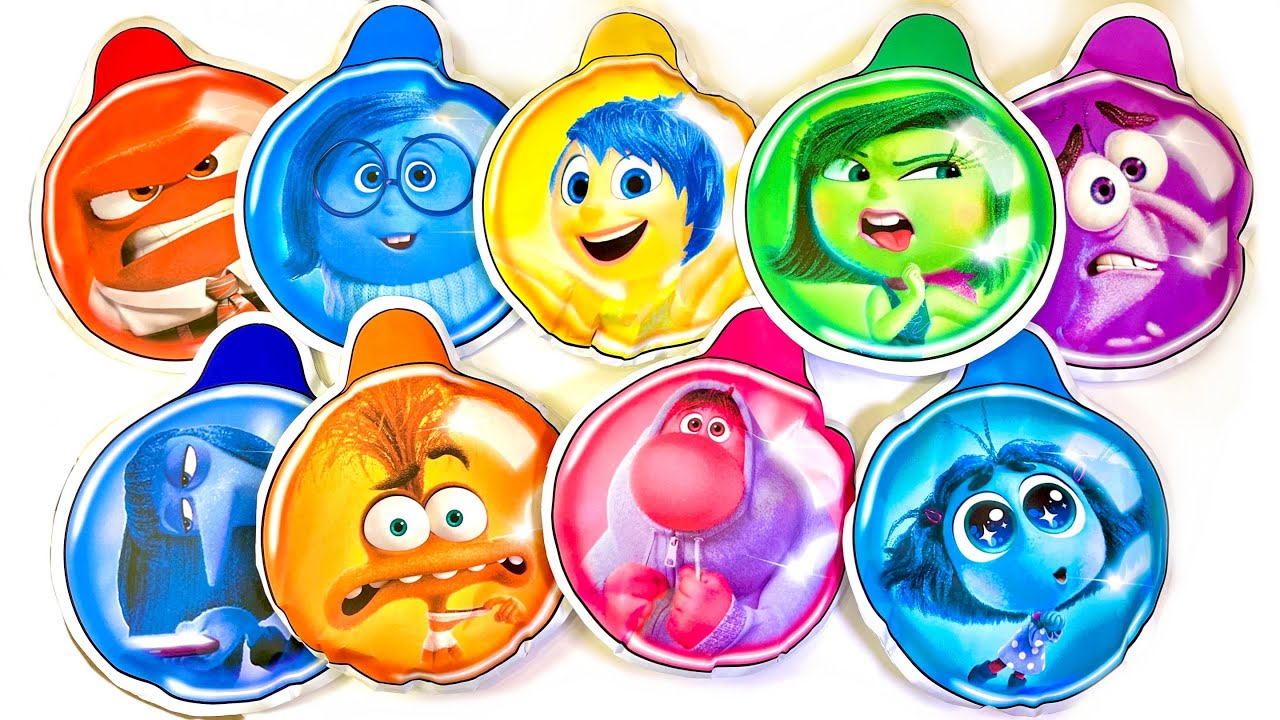 ☁️Paperdiy ASMR☁️  INSIDE OUT 2 Memory Balls Blind bags Unboxing🟡🔴🟣, Craft Ideas