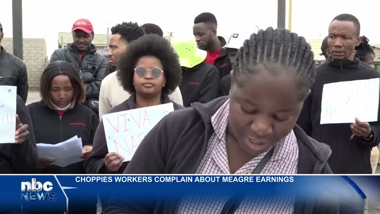 Choppies Swakopmund staff protest low pay and labour practices - nbc