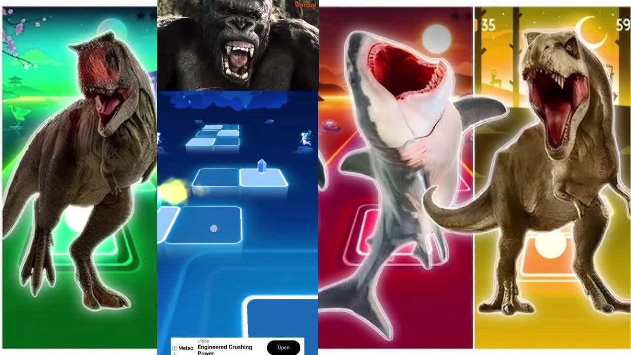 Тираннозавры 🆚 масазавр 🆚 меглодон 🆚 индраптор edm раш тайлс хоп