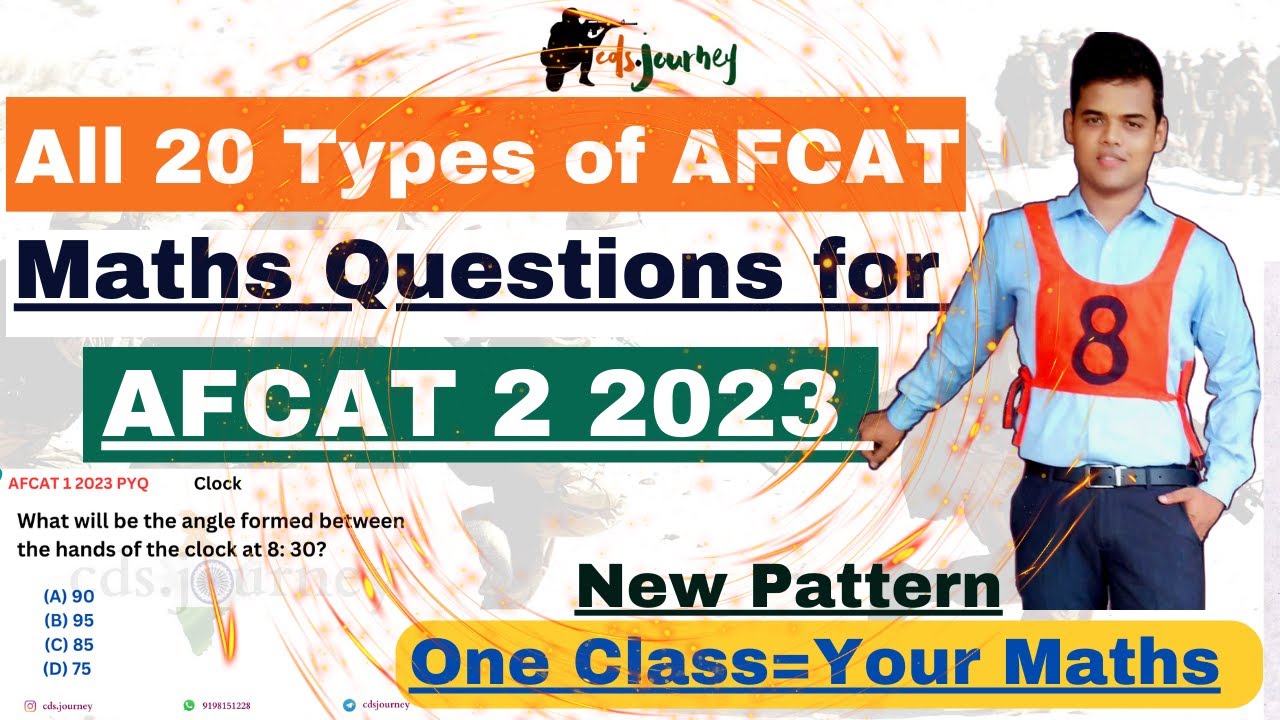 All New 20 Types of Maths Questions for AFCAT 2 2023.