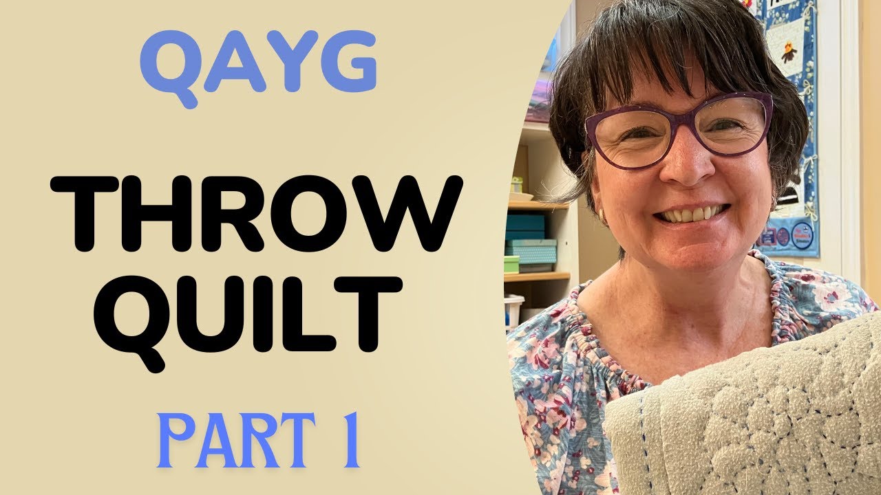 Beautiful Throw Quilt from SALVAGED FABRICS and BATTING SCRAPS! HAND QUILTED Quilt as You Go PART 1
