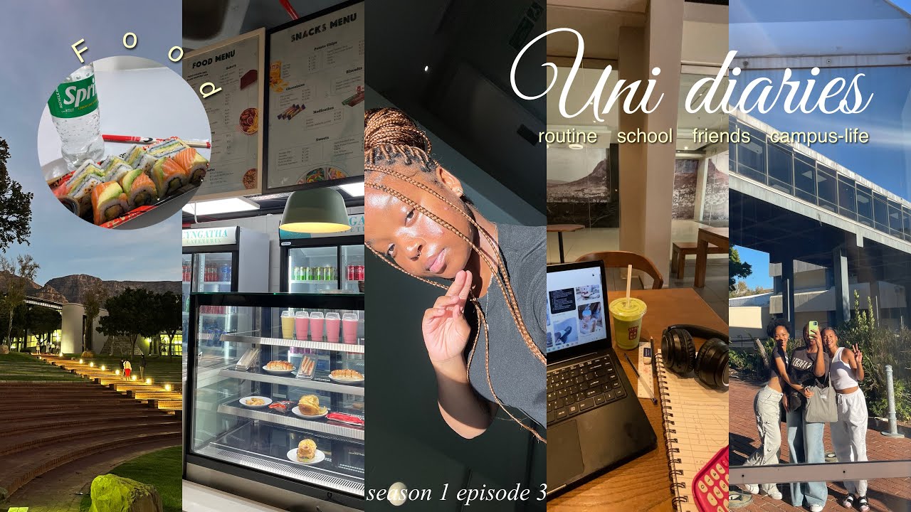 uni diaries| routine, school,friends,food,campus life ||South African YouTuber