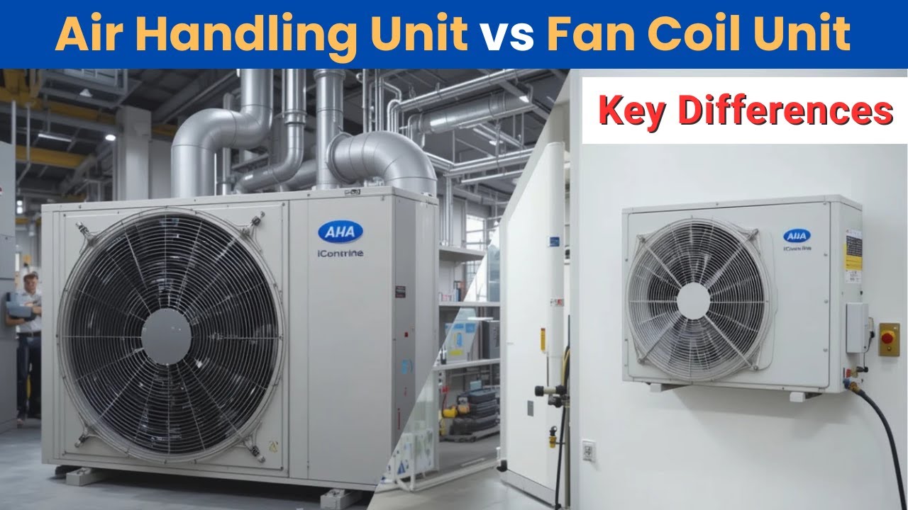 Air Handling Unit (AHU) vs Fan Coil Unit (FCU) &ndash; Key Differences #hvac #airhandlingunit